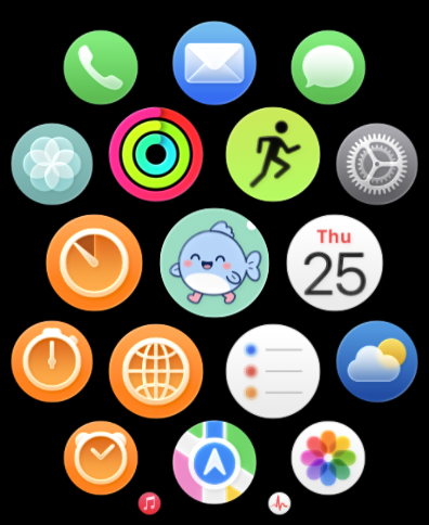 Bubbles app icon on Apple Watch home screen